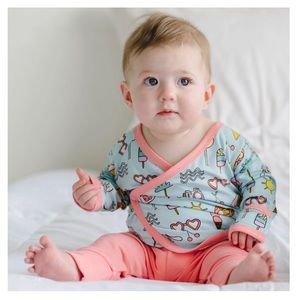 NEW pool party little sleepies crossover two piece set